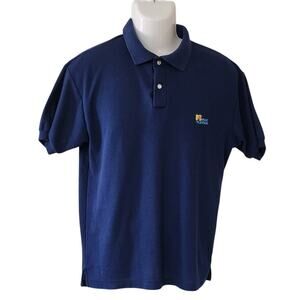 Vintage " MTV" Navy Blue Short Sleeve Polo Men's Size XL